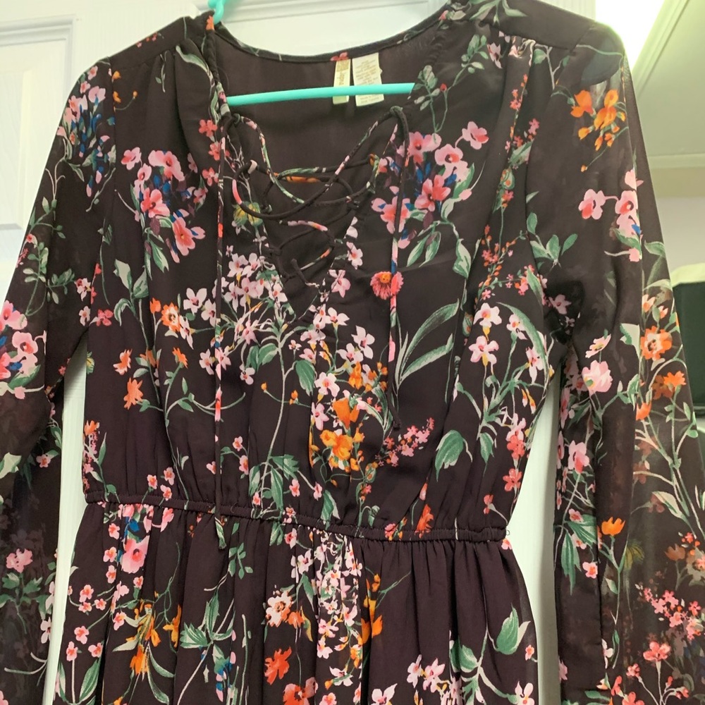 Floral print very light maxi dress